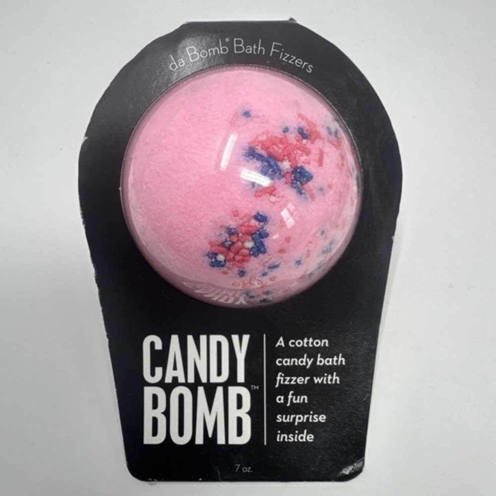 6 Pack Da Bomb Large Size Bath Fizzers Candy Bomb Cotton Candy (7 Oz Each) - Picture 2 of 4